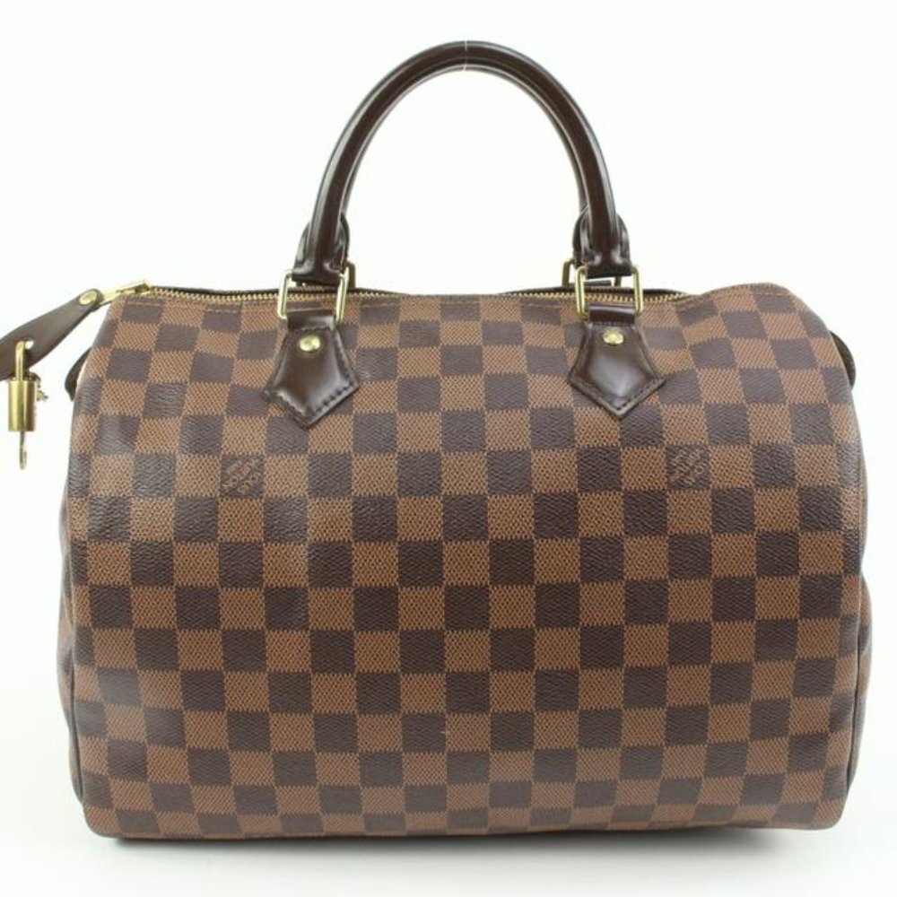 Louis Vuitton Damier Ebene Speedy 30 Boston Bag MM 93lk33s
